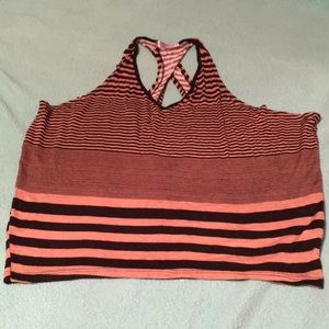 Tank top with open back